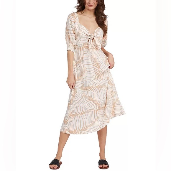 Roxy Evening Delight Printed Midi Dress - Picture 1 of 6